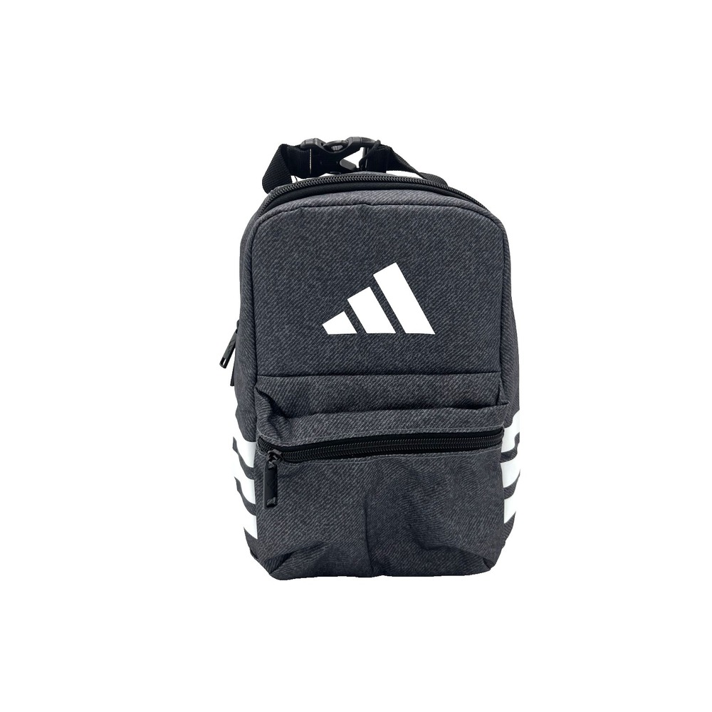 Adidas Santiago 3 Insulated Lunch Bag Twill Onix Grey Black JK3496